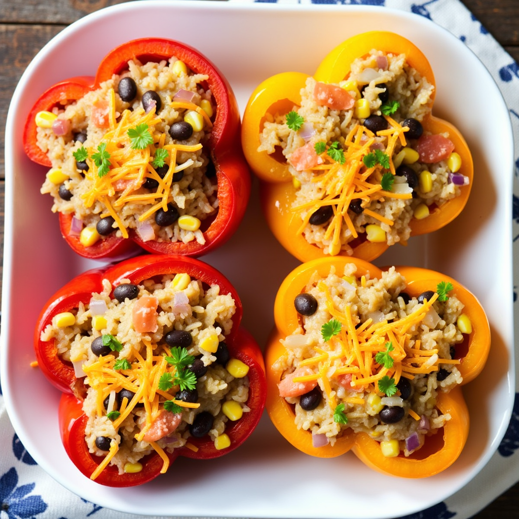 Vegetarian Stuffed Bell Peppers