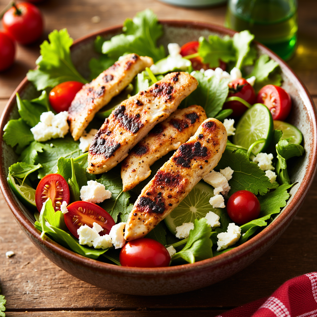 Mediterranean Grilled Chicken Salad